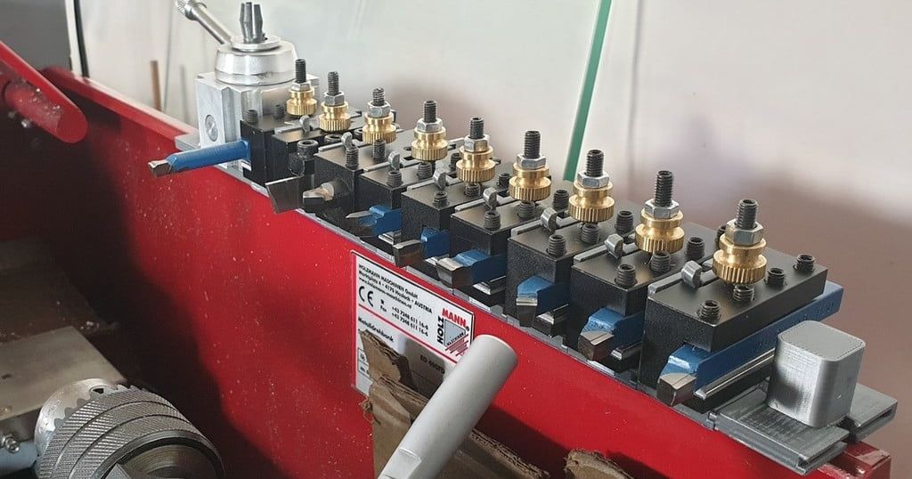 Small lathe improvements Modular QCTP tool holder for mini