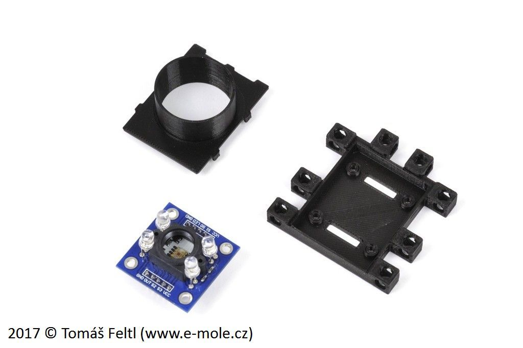 Miniatura 2 do modelo 3D MoleBox: Color sensor module