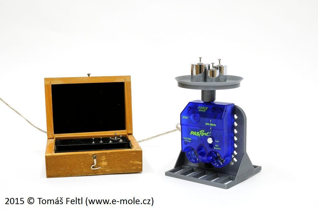 Fun science: laboratory scales from force sensor