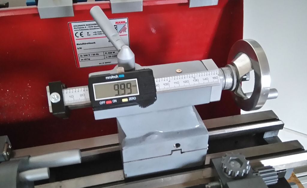 Small lathe improvements: simple tailstock DRO