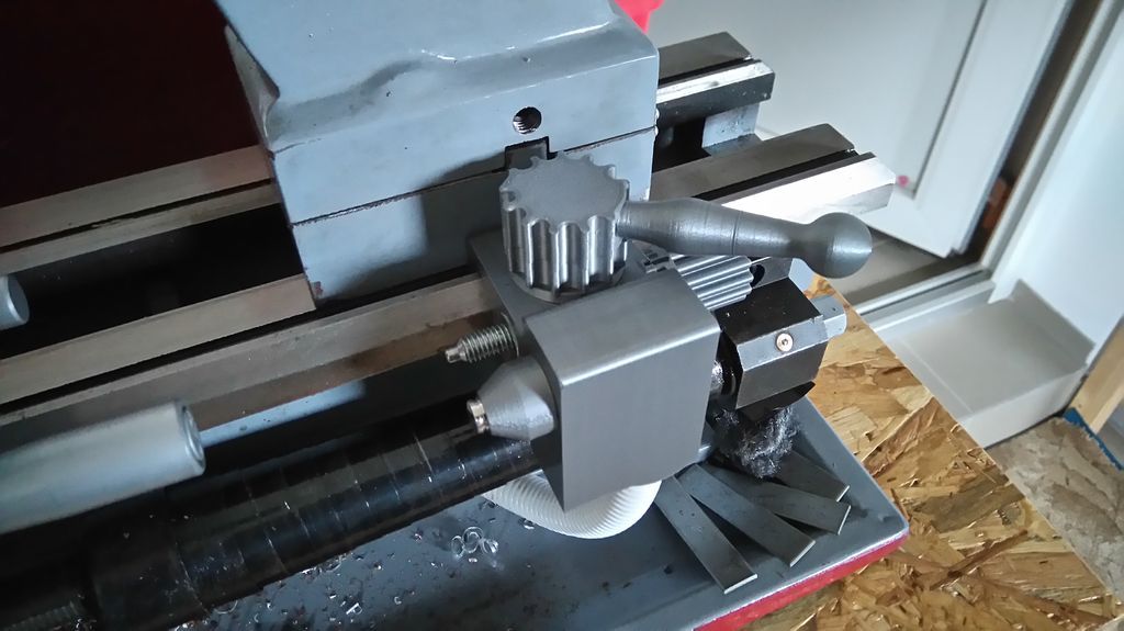 Small lathe improvements: carriage endstop by ToFe | Download free STL ...