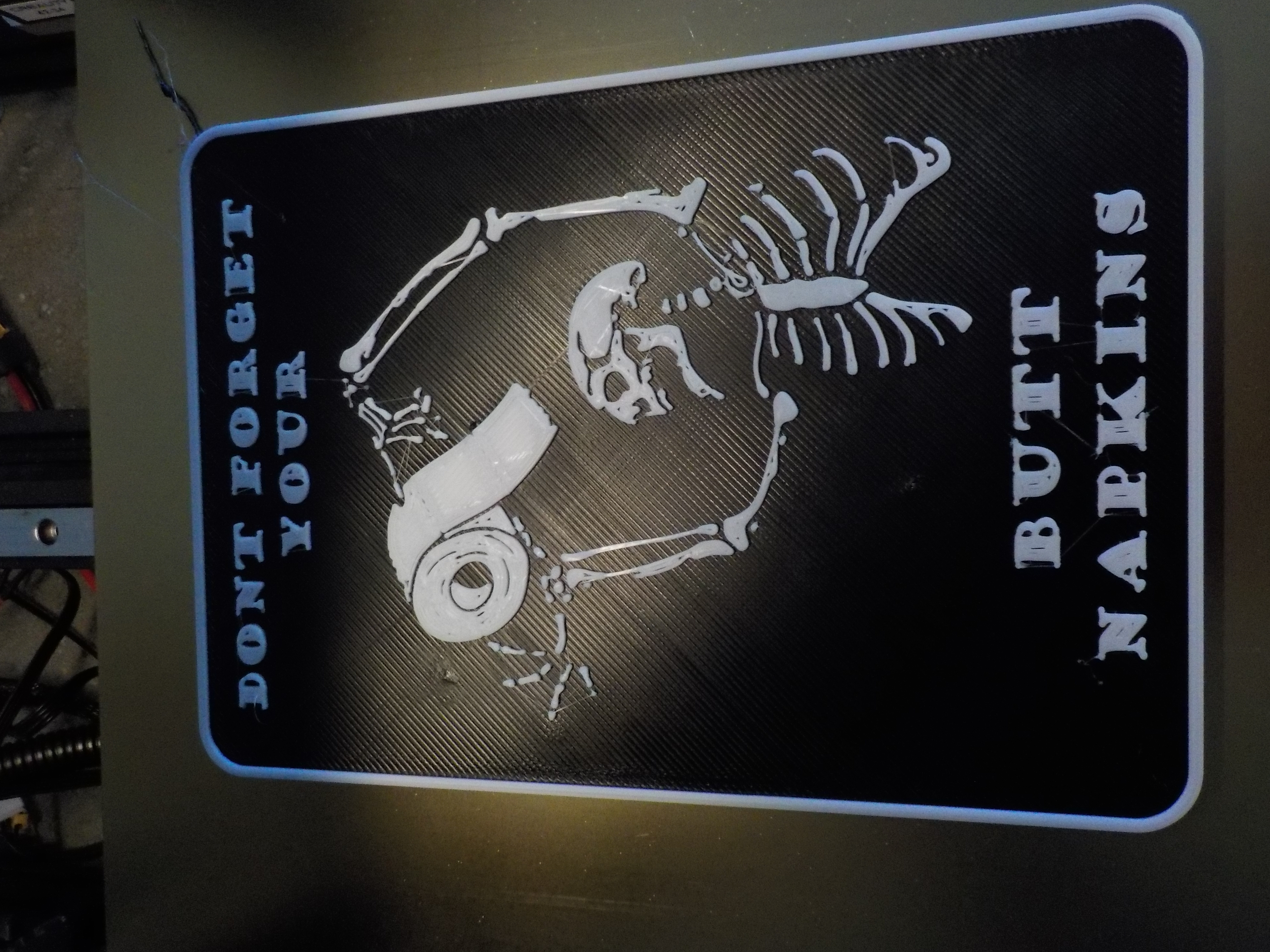 Butt Napkins Bathroom sign