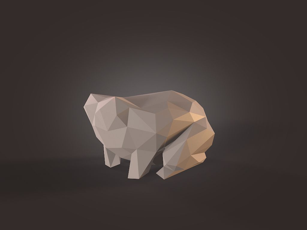 Low poly Frog