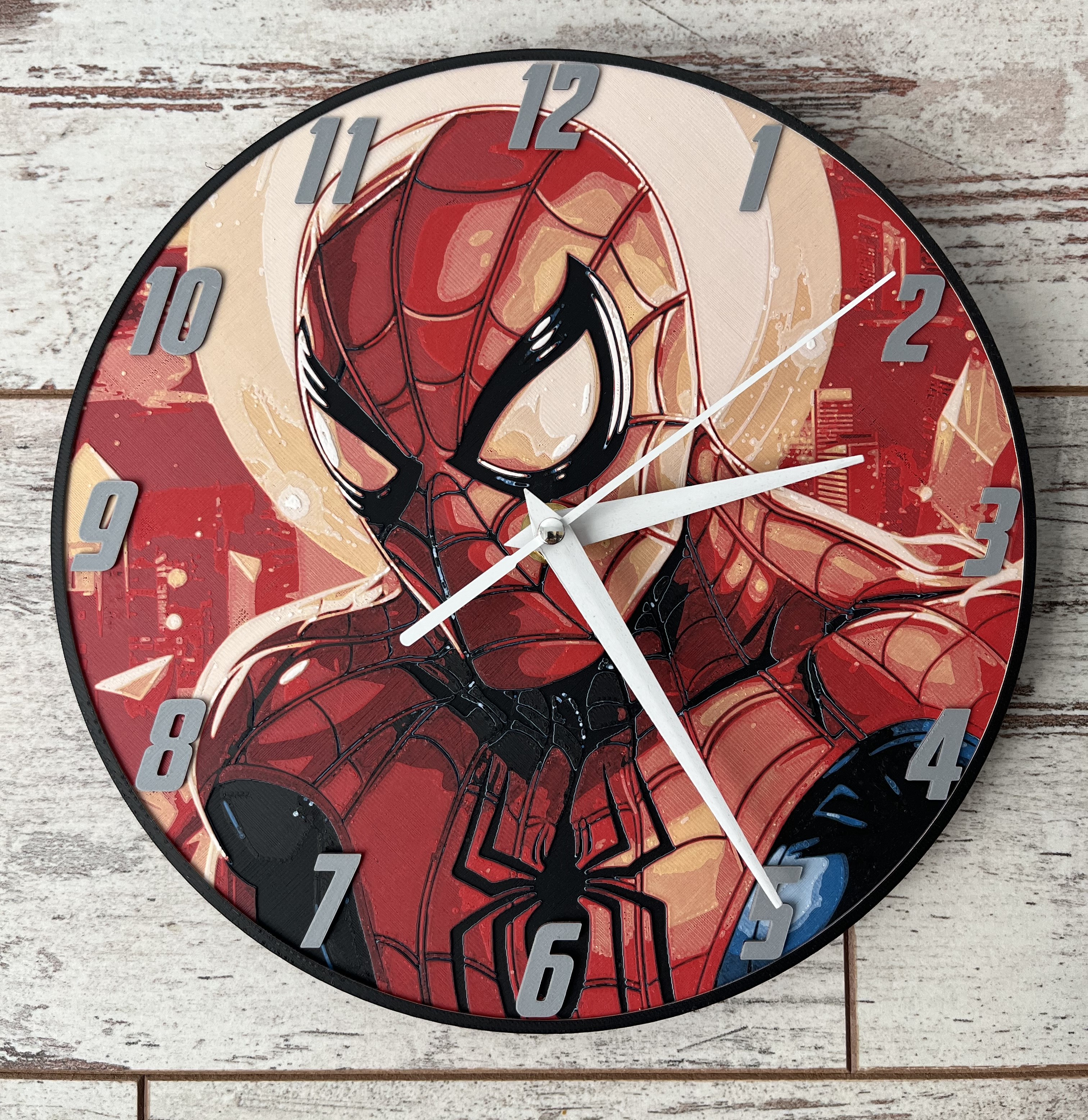 Spider-Man Clock (Filament Painting)