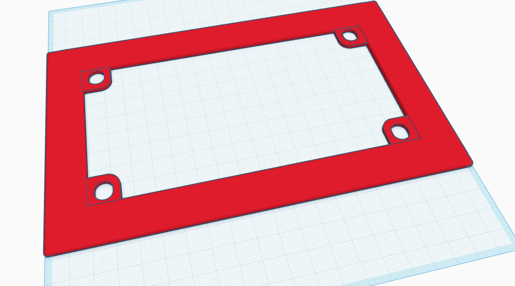 Motorcycle Tag Frame Blank