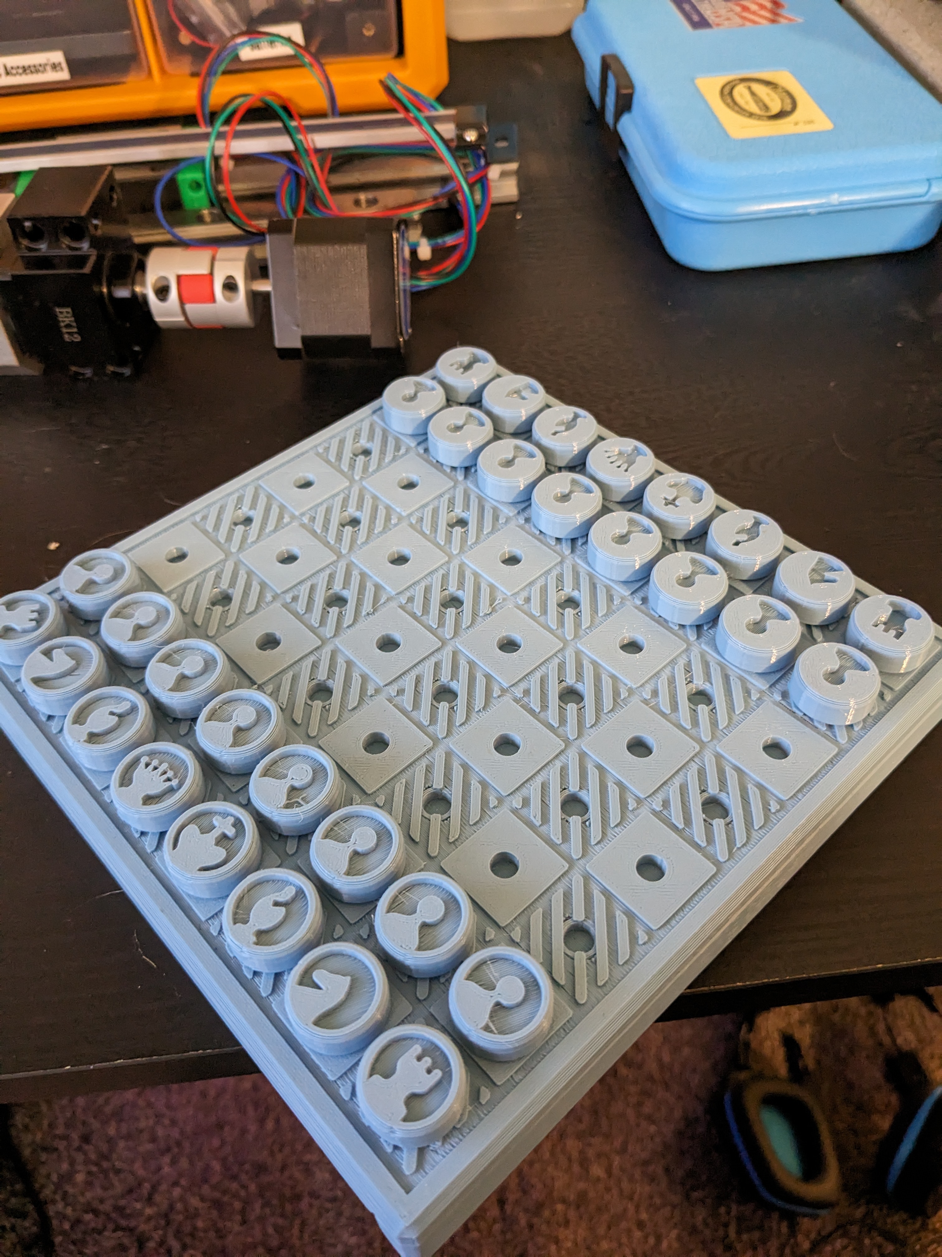 Single Material Travel Chess Board