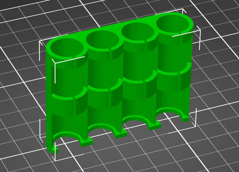AA Battery Holder Flat Back