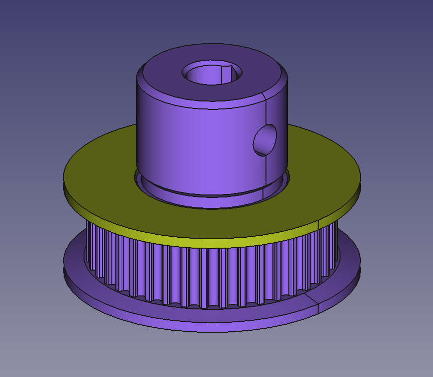 Parametric Timing Belt Pulley by rahix Download free STL model