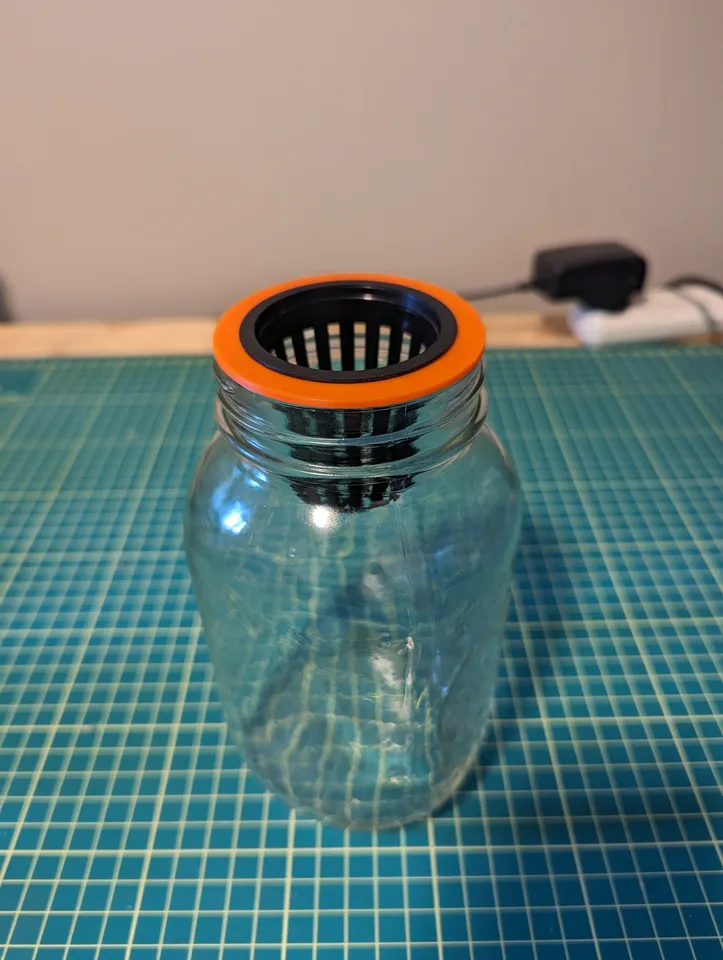 2in Net Pot Adapter for Mason Jars by jmansad | Download free STL model ...