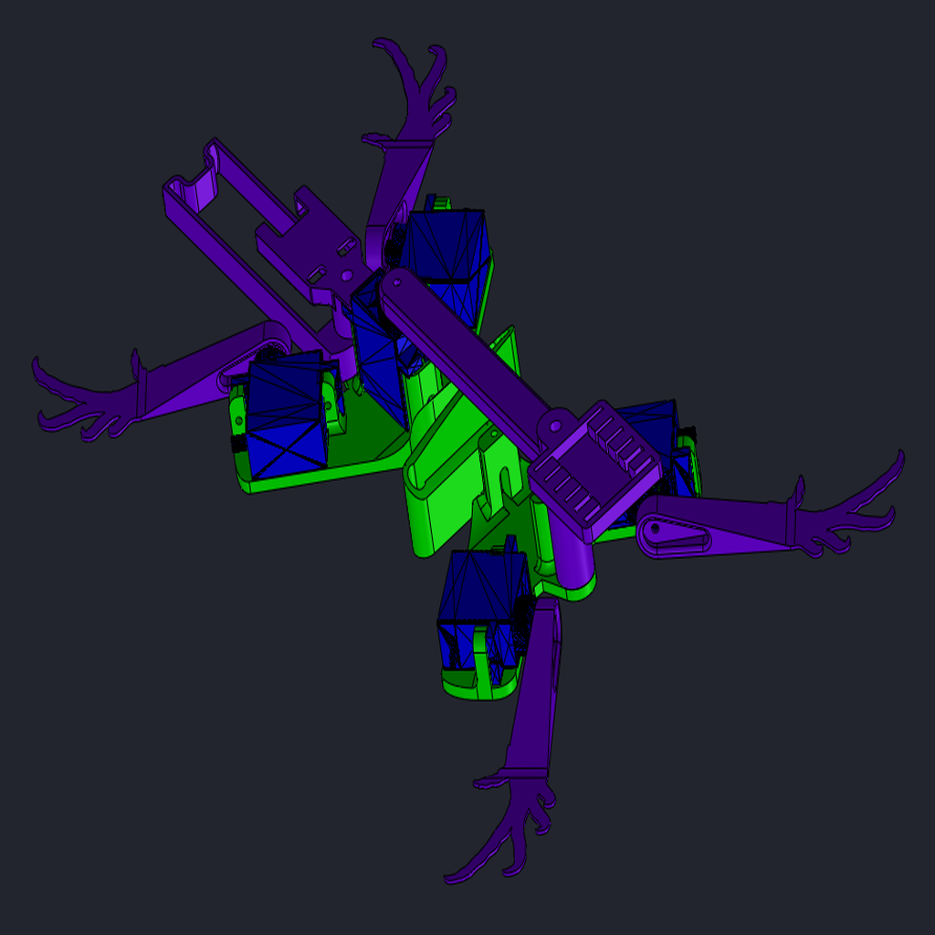 Miniatura 2 do modelo 3D Quadruped robot