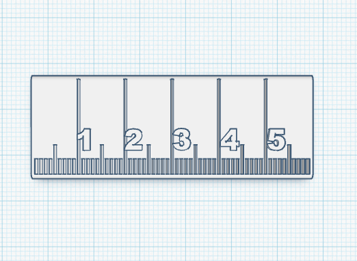 Tinkercad Ruler