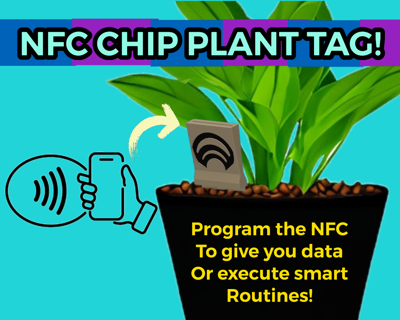 NFC Plant Tag by Snail Download free STL model