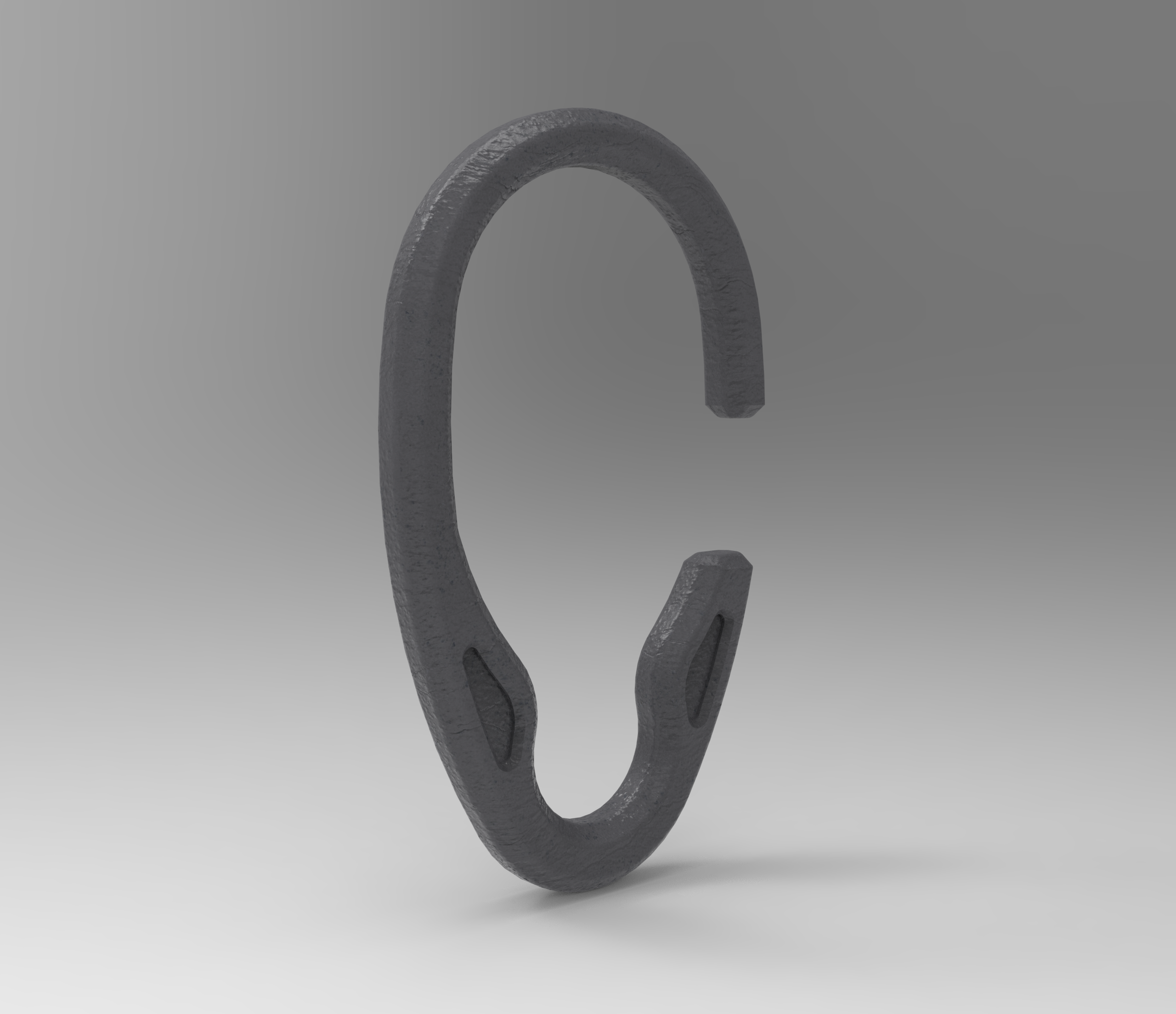 Shower Curtain Ring V2.0, for 10mm or larger metal eyelets