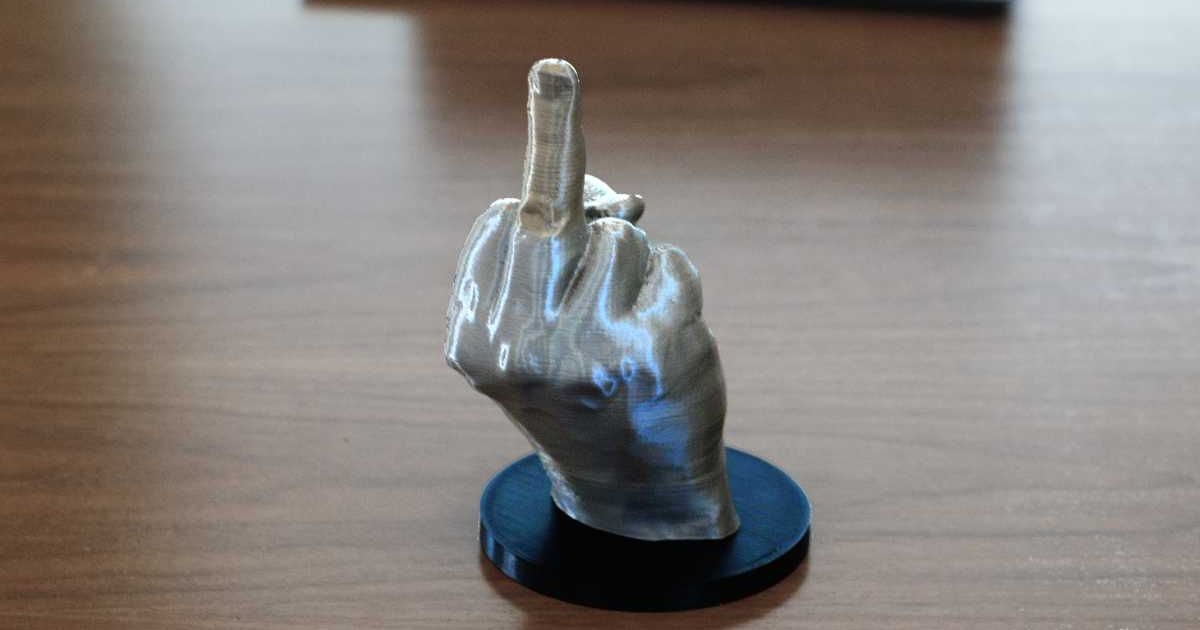 Hand with Attitude: Finger by bunnyology | Download free STL model ...