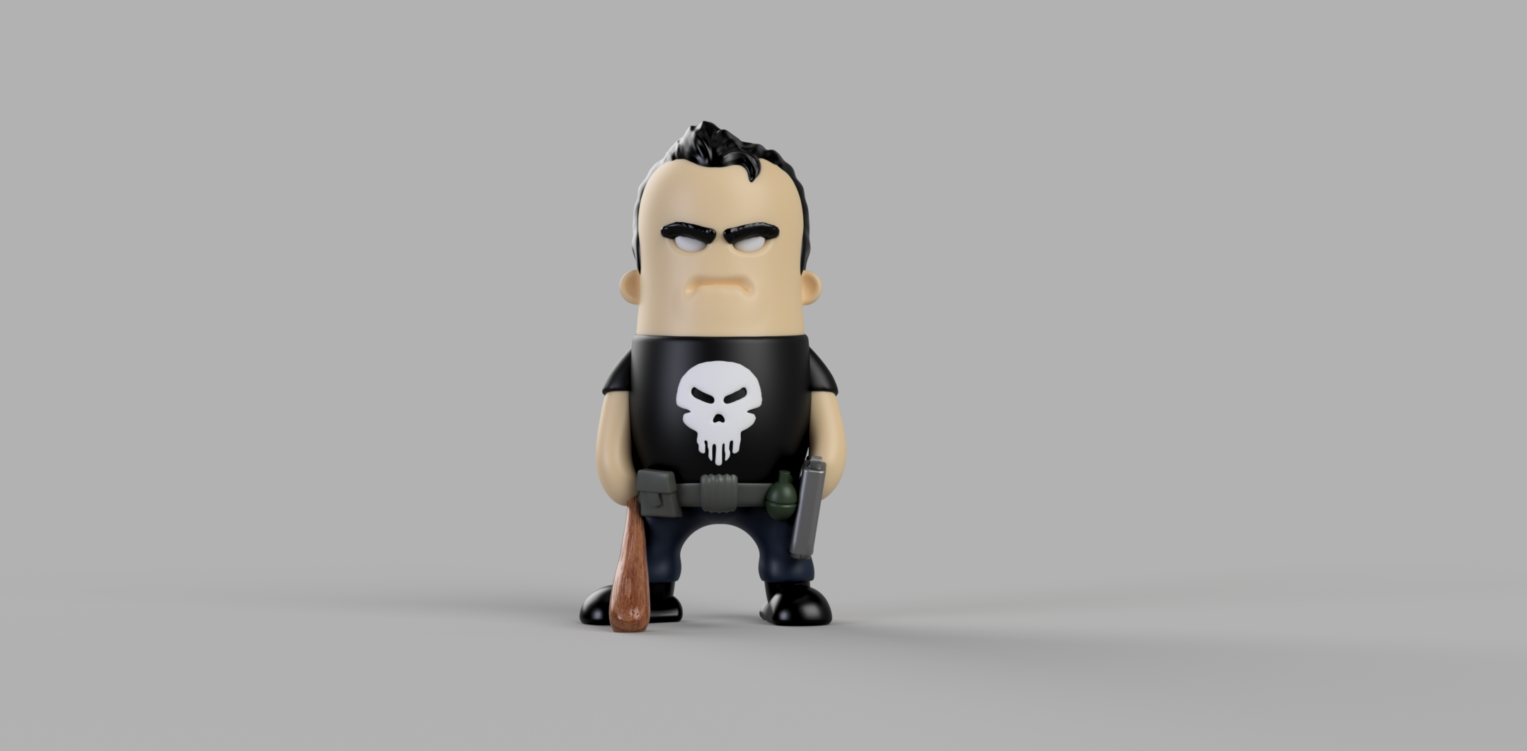 Mini Punisher 3D model by Wekster