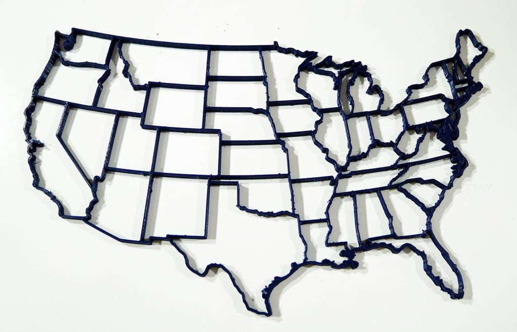 USA States Map (Continental)