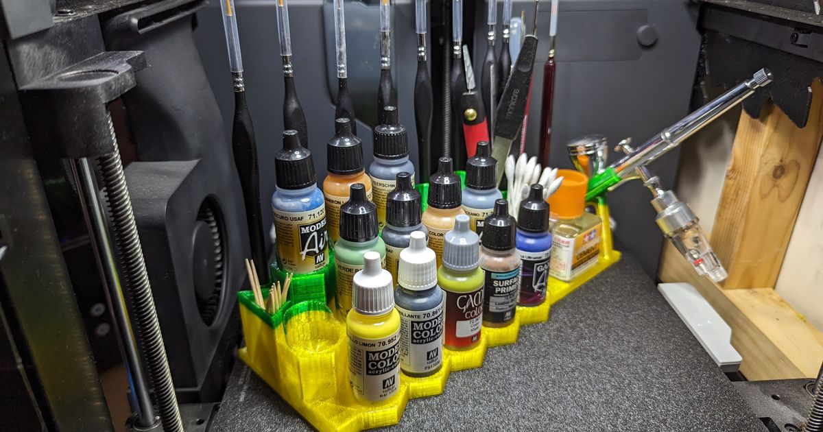 Vallejo Paint, Airbrush, Tools and Brush Holder by d_worms Download
