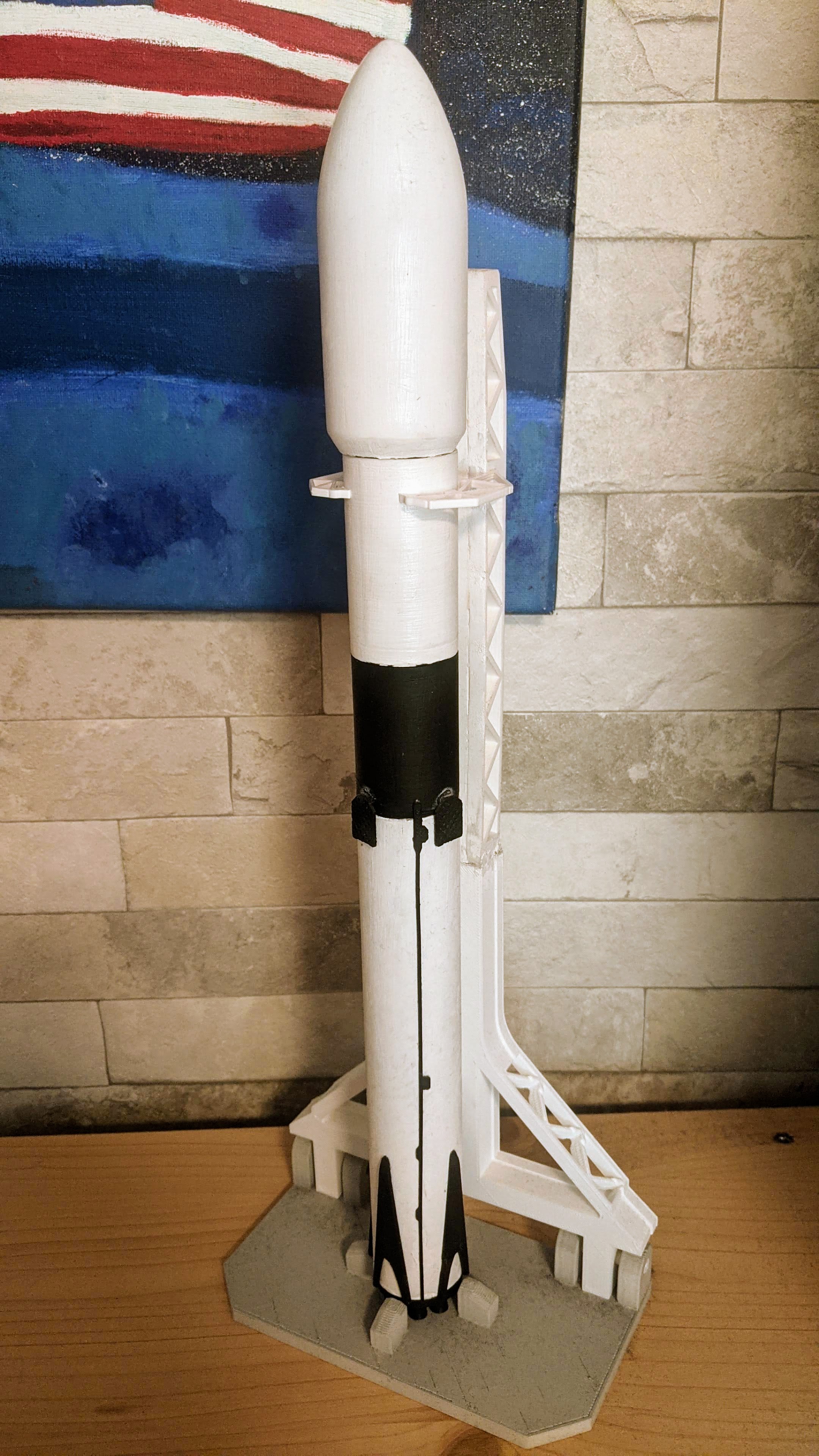 Falcon 9 and Strongback Model by Clemens | Download free STL model ...