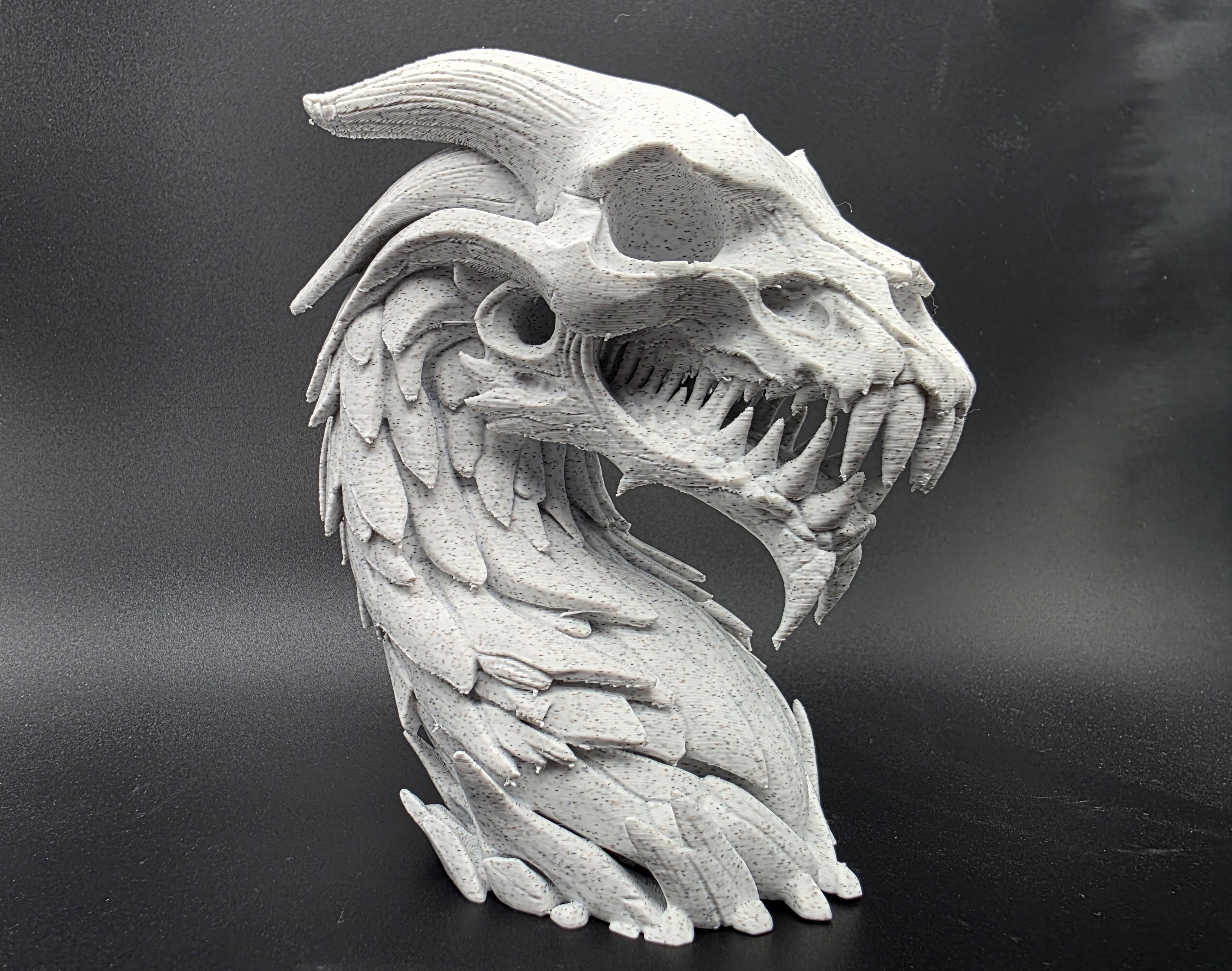 Undead Rock Dragon Bust