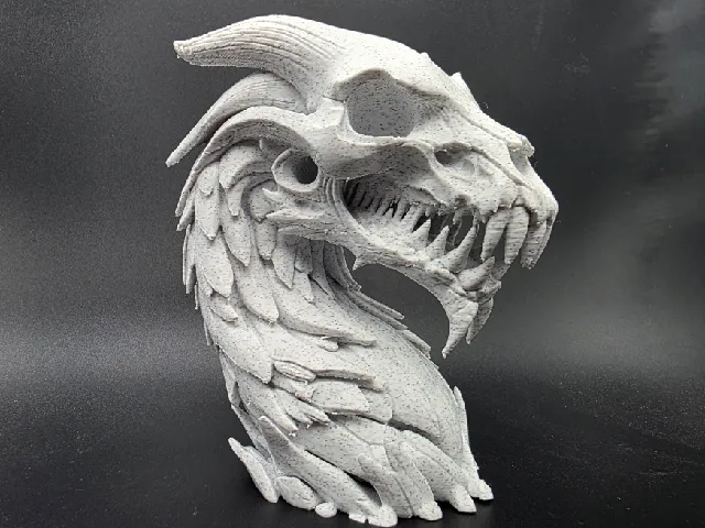 Undead Rock Dragon Bust