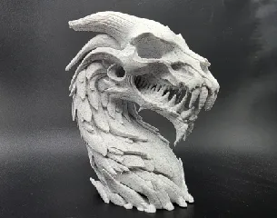 Undead Rock Dragon Bust