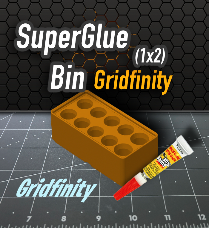 Super Glue Gridfinity 1x2 by K2_Kevin Download free STL model