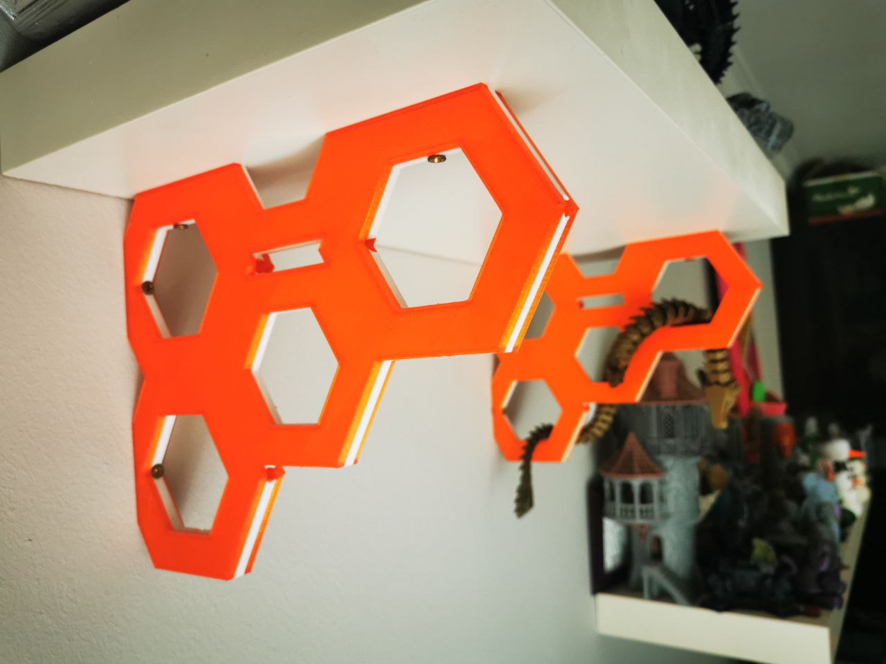 Hexagon Shelf Bracket by 3D a medida Download free STL model