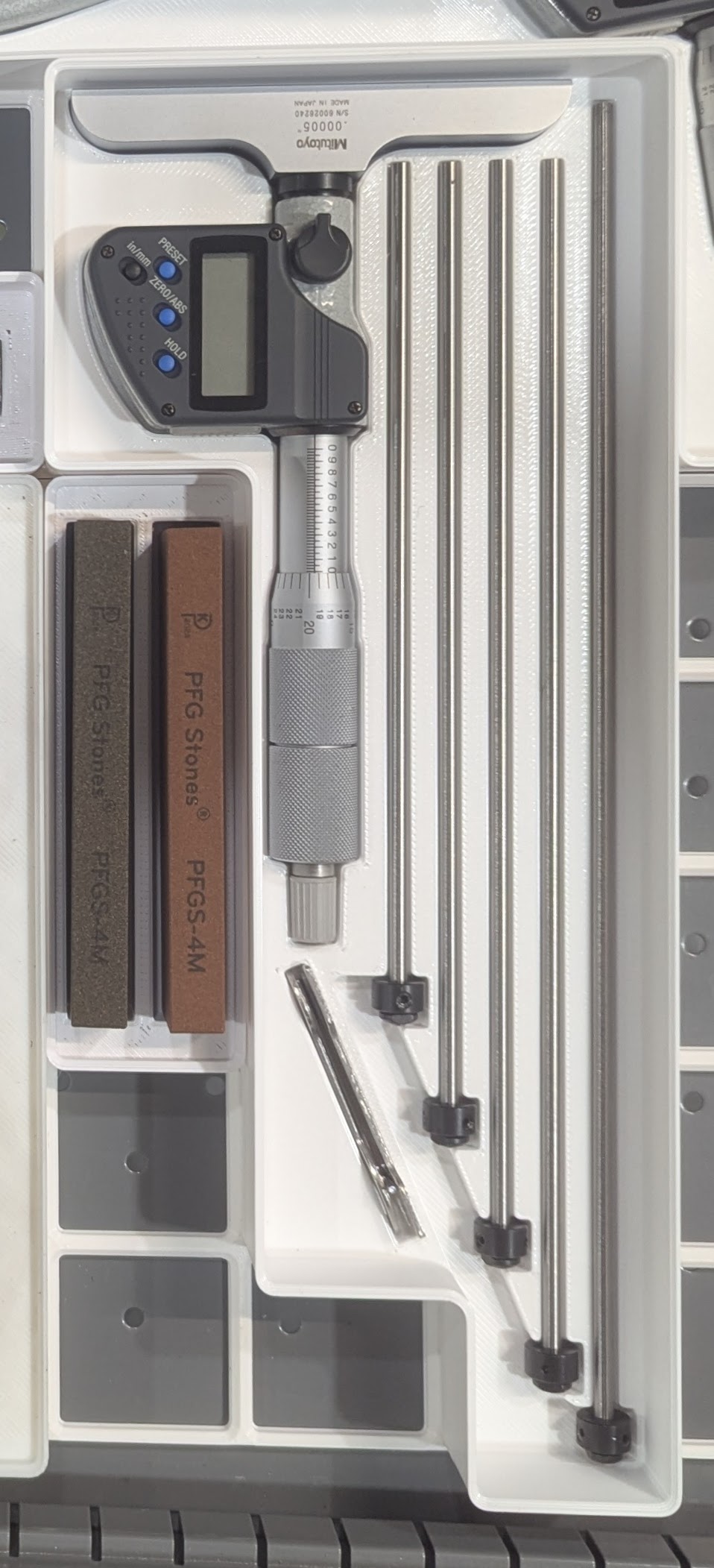 Mitutoyo 329-350-30 Digital Depth Micrometer Gridfinity