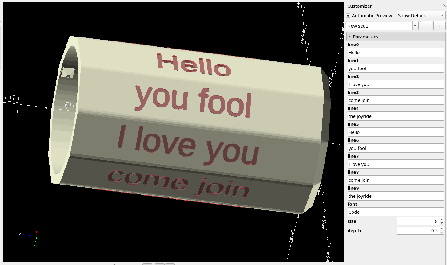 Russian Doll Maze Puzzle Box with customizable Text by quattro