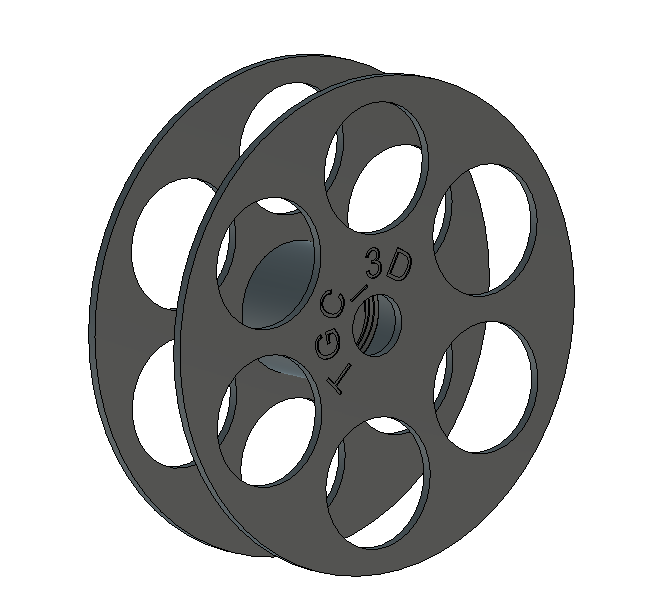 Small adapter Spool 300gr Bambulab AMS Azurefilm and Sunlu