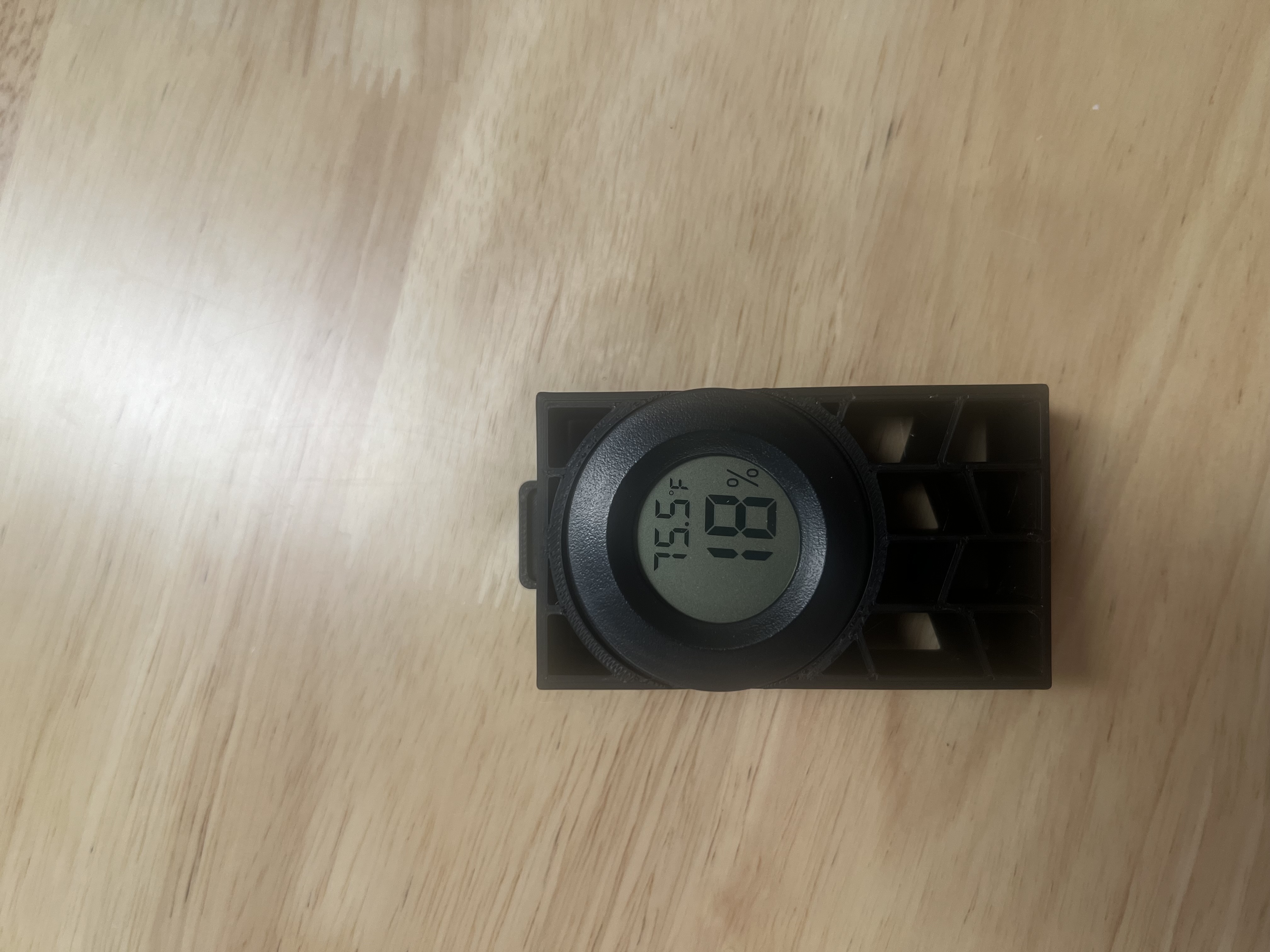 BambuLab AMS Double Row Hygrometer Holder 3D model thumbnail