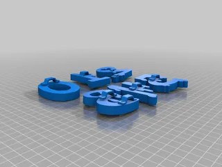 Drippy numbers 0-5 (with sawtooth picture hangers)