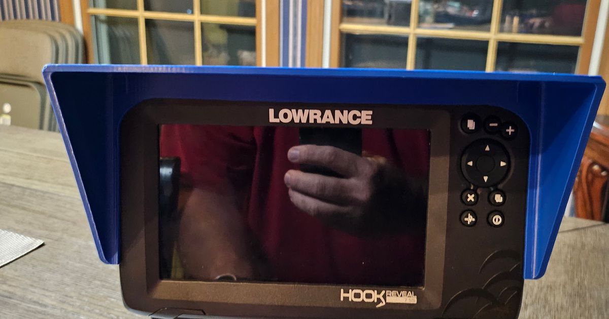 Lowrance Hook 7 Reveal Sunshade by Jeffrey Smith, Download free STL model
