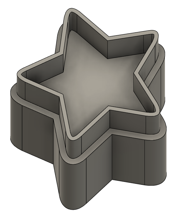 Simple modelling clay cutout shapes - Moon, star and puzzle pieces (several sizes) — miniatura 3