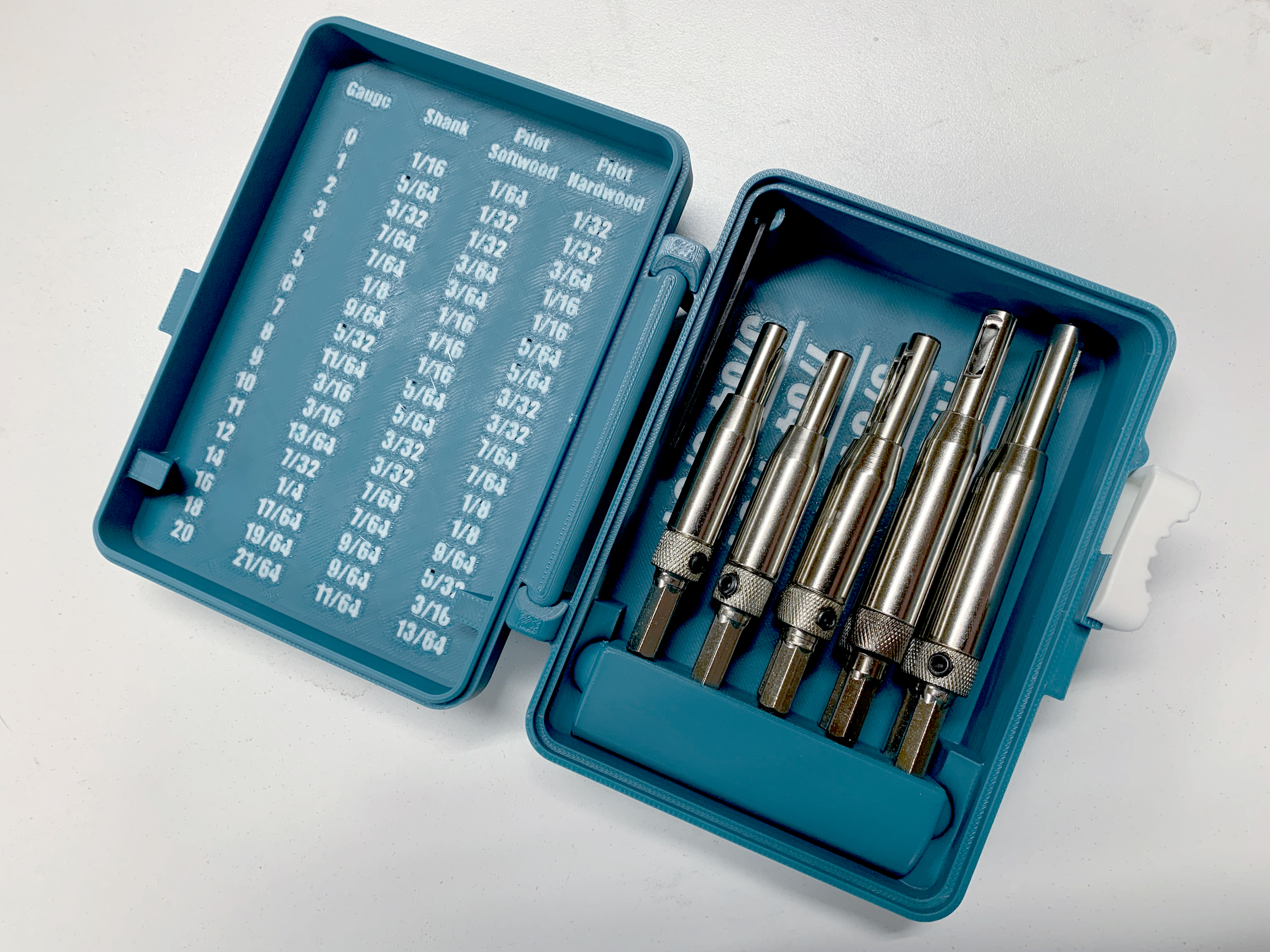 Self-Centering Drill Bit Case - Multicolor
