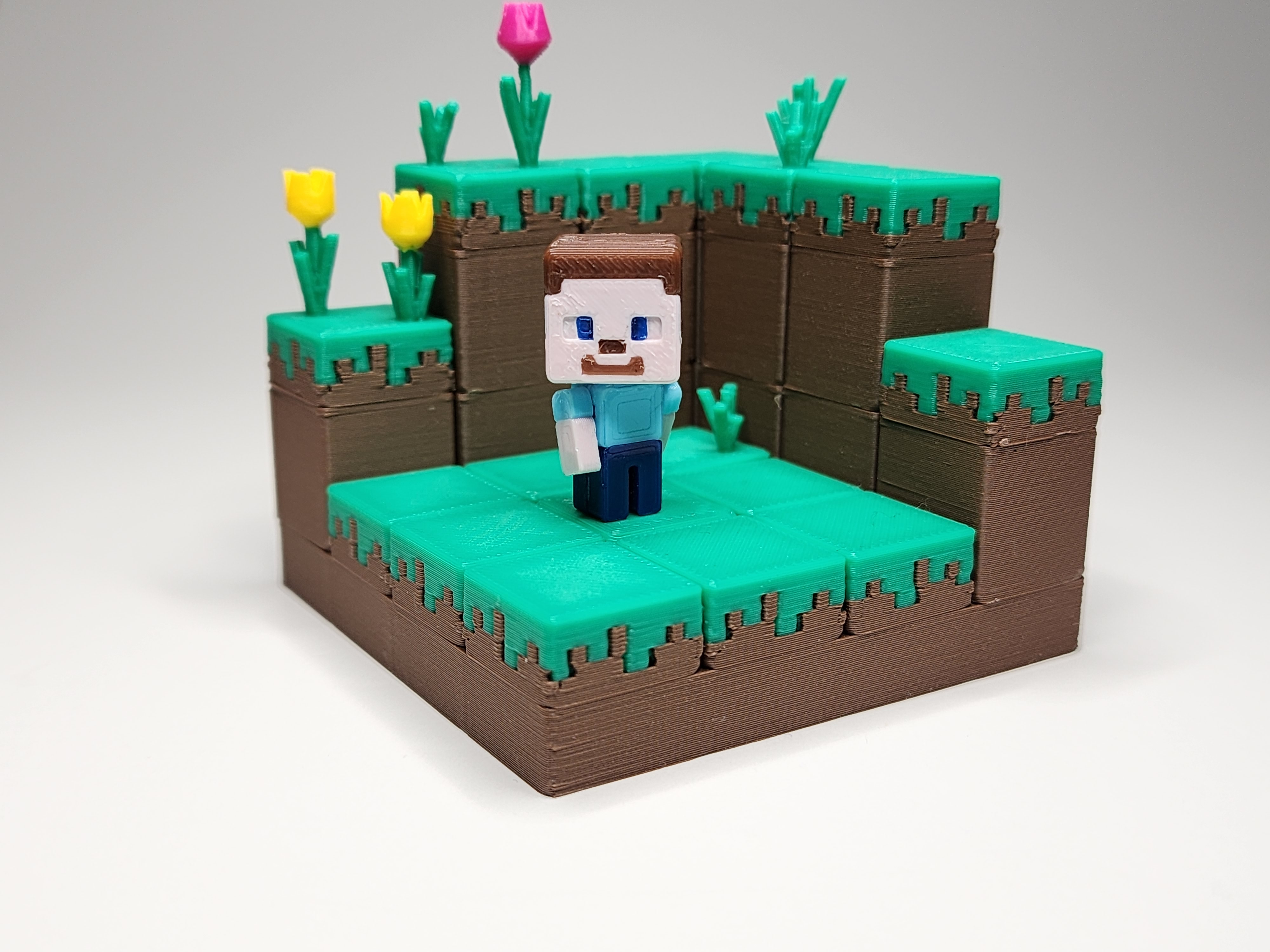 Minecraft Inspired Steve Mini Figure Kit Card Keychain By Chiz Download Free Stl Model 8860