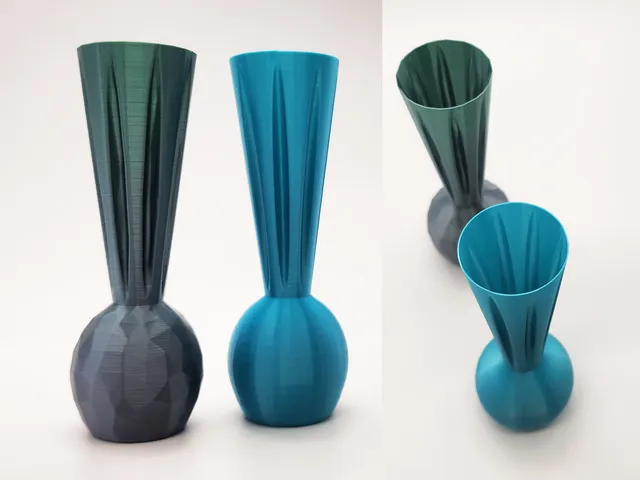 Ⰻ Turnip Spiral Vase High/Low Poly