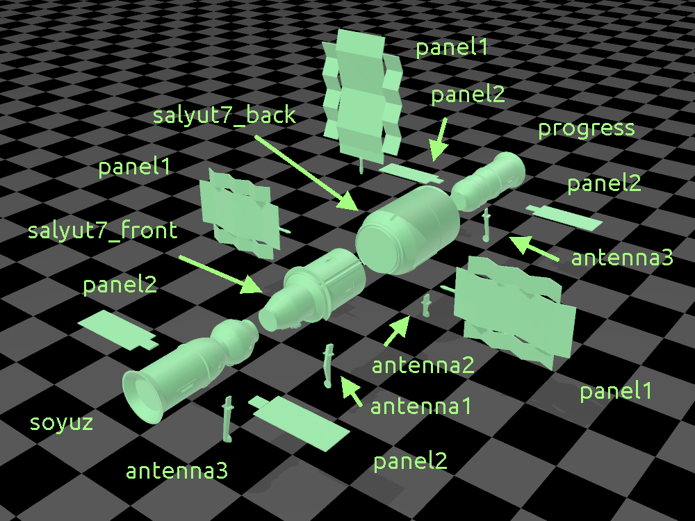 Salyut 7 scaled one in fourty by tato_713 | Download free STL model ...