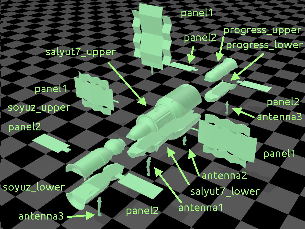 Salyut 7 scaled one in fourty by tato_713 | Download free STL model ...