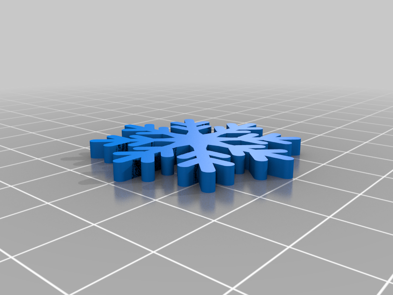 Miniatura 11 do modelo 3D Snowflakes set