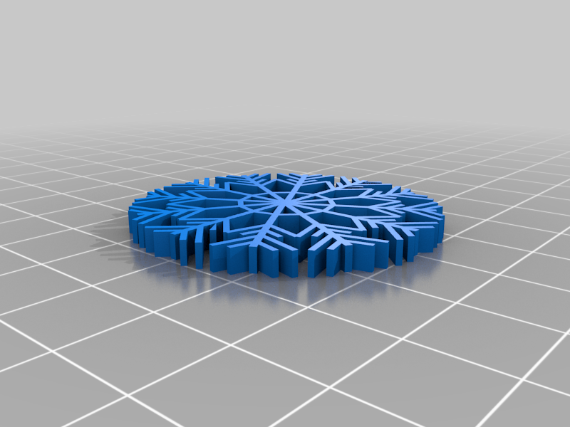 Miniatura 10 do modelo 3D Snowflakes set