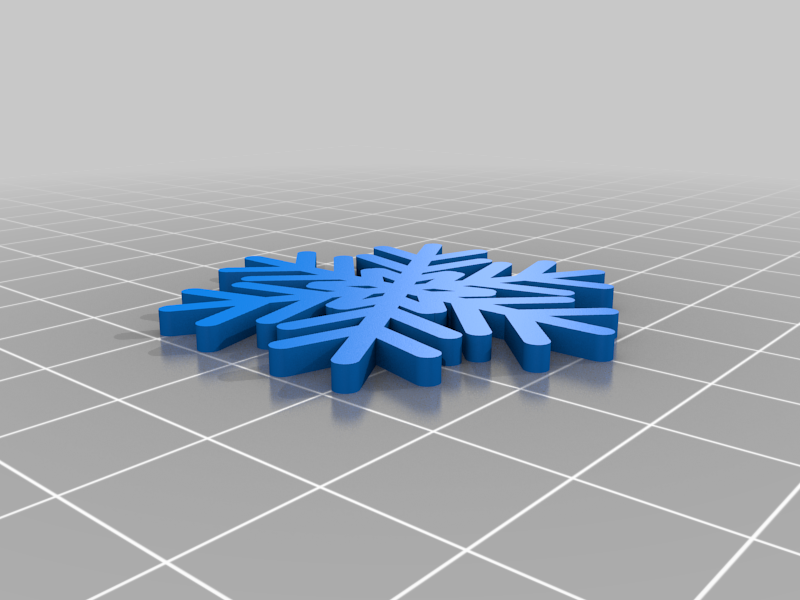 Miniatura 6 do modelo 3D Snowflakes set no. 2