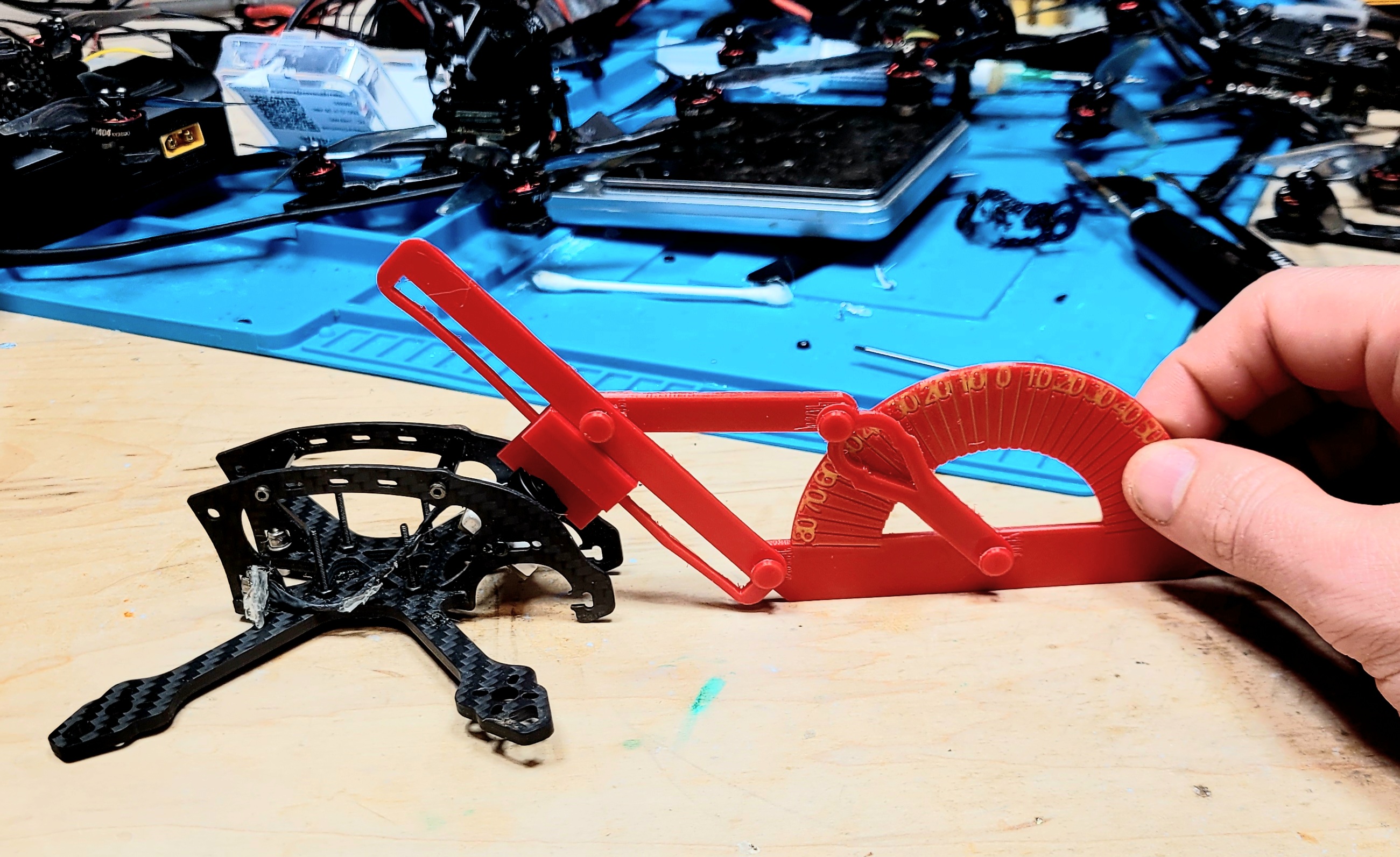 DJI FPV/Caddx + Nebula Nano/Pro + HD Zero camera angle protractor