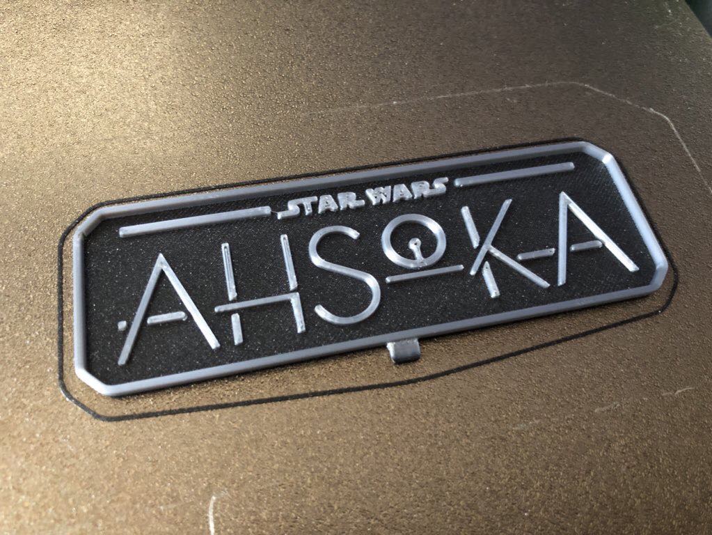 New Plate for Ahsoka's lightsaber stand