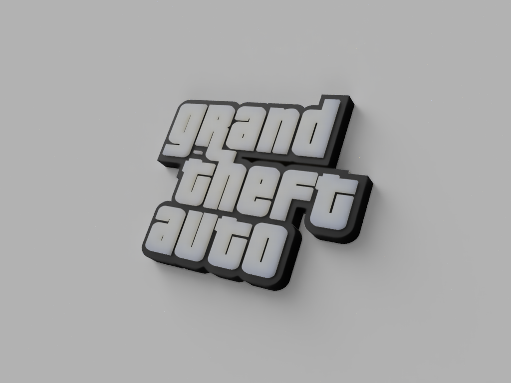 GTA Logo by Andy Pandy Designs | Download free STL model | Printables.com