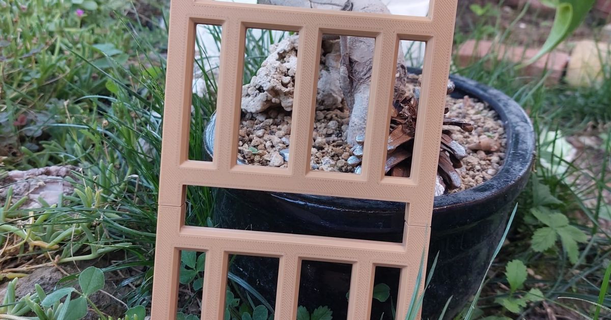 Stackable Fence - Plant Support by Luke | Download free STL model ...