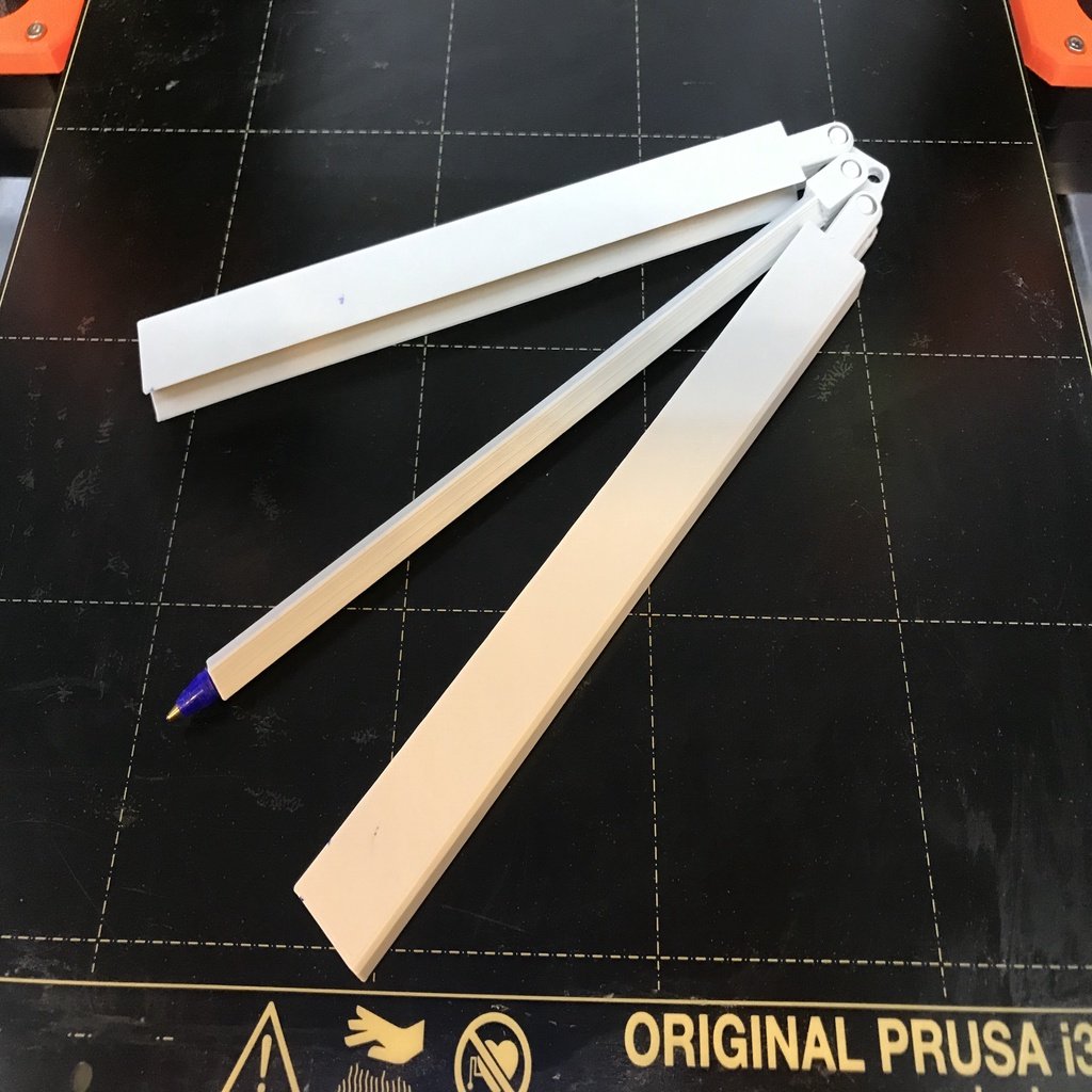 Butterfly Bic Pen (print in place)