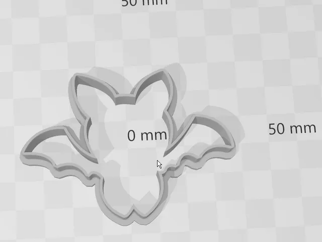 Cute bat cookie cutter 02cm - 10cm