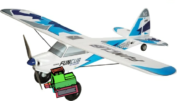 New parachute release hatch for Multiplex FunCub NG