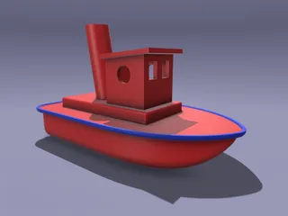 Free 3D file Small fishing boat - floating toy for kids 🤏・3D